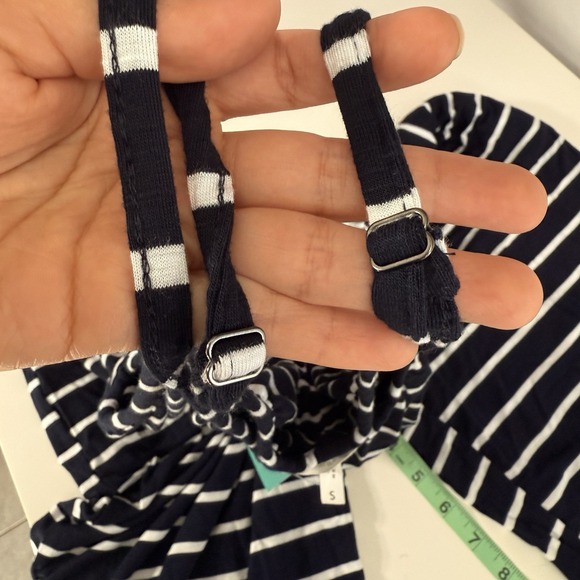 Maurices Women Wide Leg Jumpsuit Small  Beachy Nautical Striped Preppy NWT - Picture 7 of 14